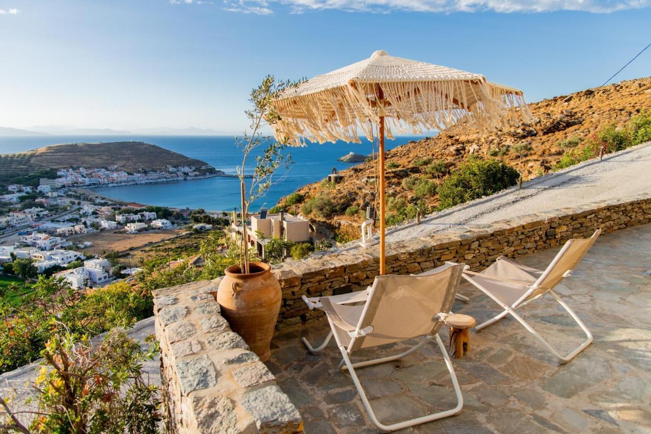 Luxurious Villa Lune With A Swimming Pool And A Fantastic Sea And Sunset View Ioulis Eksteriør billede